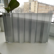 Полікарбонат профільований SUNTUF Solar Control 0,8 мм Greca76 Срібло 1260x6000 мм Полікарбонат профільований SUNTUF Solar Control 0,8 мм Greca76 Срібло 1260x6000 мм