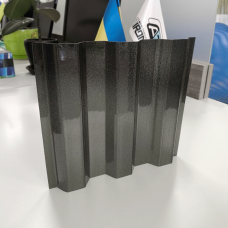 Профільований полікарбонат SUNTUF Embossed 0,8 мм колотий лід Grey (графіт) 1060x5000 мм Профільований полікарбонат SUNTUF Embossed 0,8 мм колотий лід Grey (графіт) 1060x5000 мм