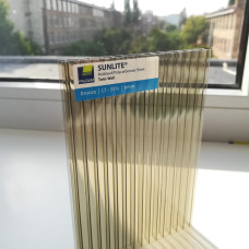 Полікарбонат сотовий SUNLITE 6 мм Бронза 2100x6000 мм Полікарбонат сотовий SUNLITE 6 мм Бронза 2100x6000 мм