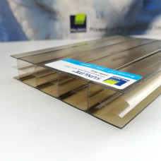 Полікарбонат сотовий 2-камерний SUNLITE 16 мм 3-стінний Бронза 2100x6000 мм Полікарбонат сотовий 2-камерний SUNLITE 16 мм 3-стінний Бронза 2100x6000 мм